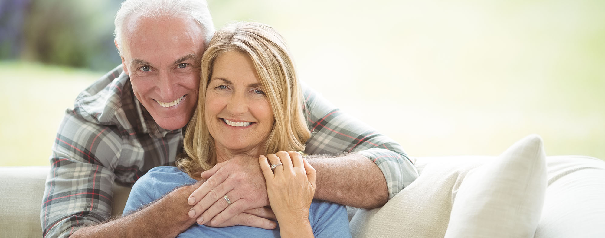 A senior couple happy with their vascular surgical care.