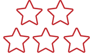 Icon of 5 stars