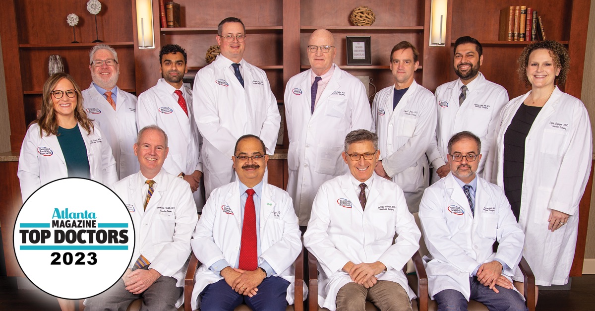 Three physicians from Vascular Surgical Associates recognized as Atlanta’s Top Doctors in Atlanta magazine