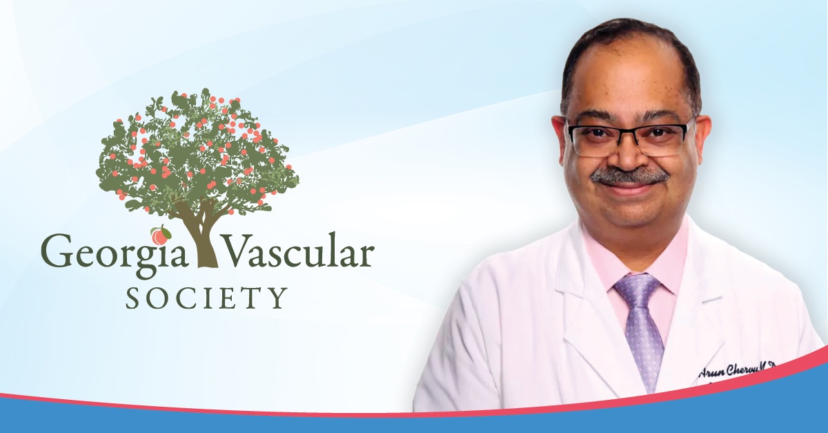 Dr. Arun Chervu of Vascular Surgical Associates Georgia Vascular Society logo